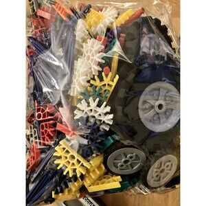 Lot Of 700 K’NEX Rods & Connectors Mix w/Wheels Standard Classic Parts